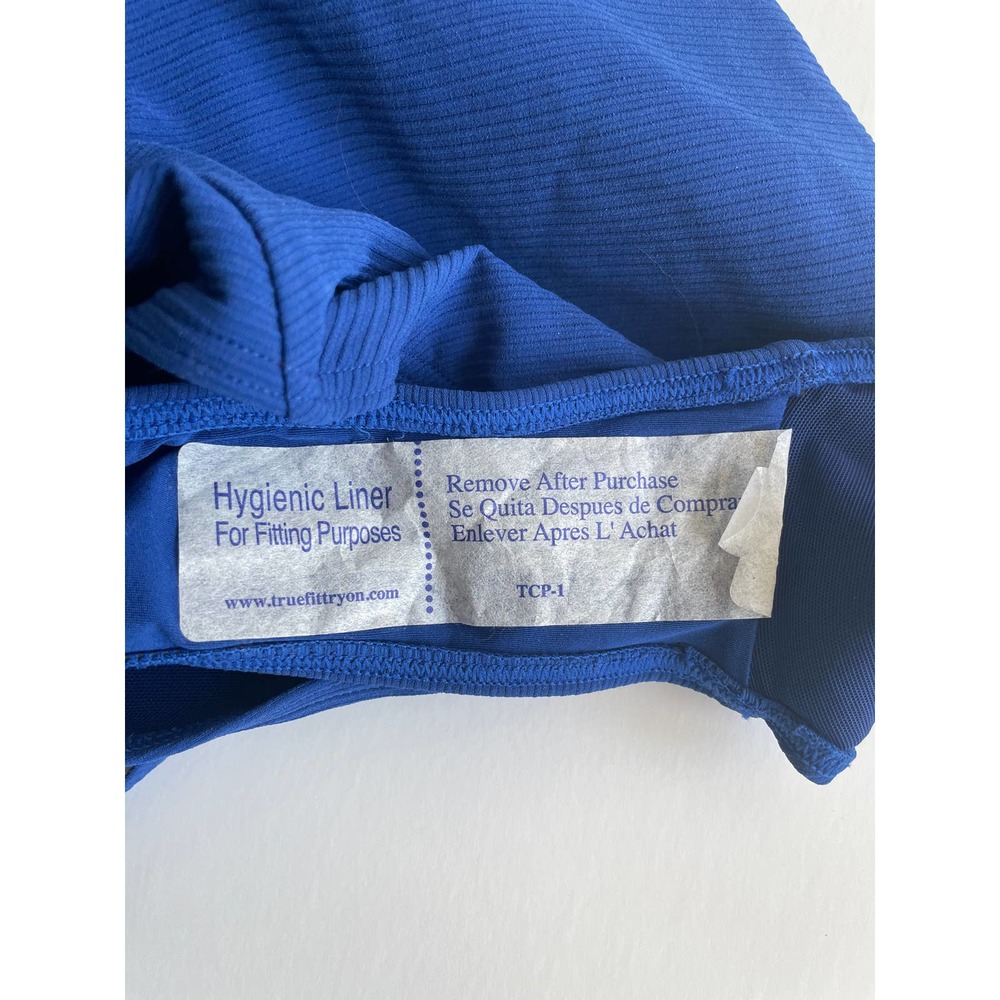 Sea Level Riviera Rib Cross Front One Piece Blue - Picture 8 of 9